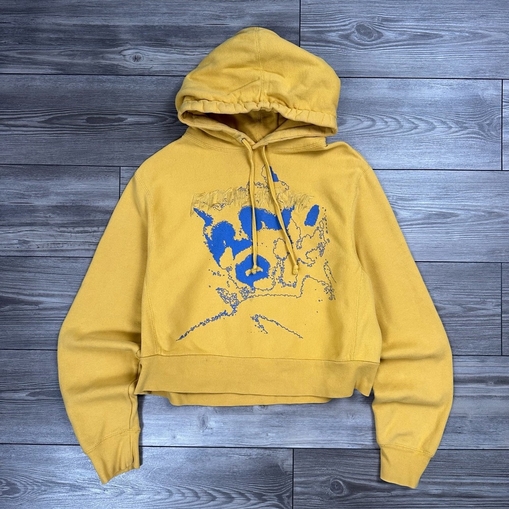 FA Tonal Logo Cropped Hoodie with Face Graphic